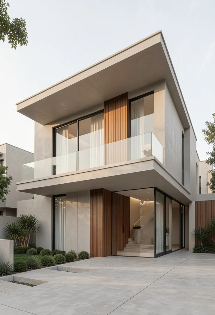  Grand Minimalist Facade with Clean Lines