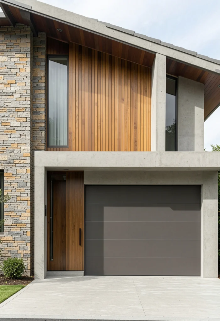 Mixed Material Facades