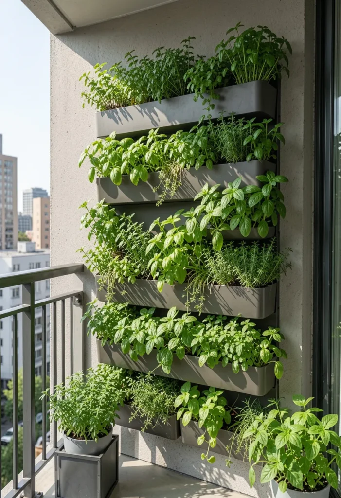 Vertical Herb Garden Walls