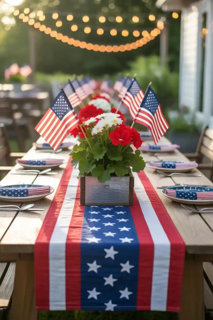 DIY Patriotic Table Runner