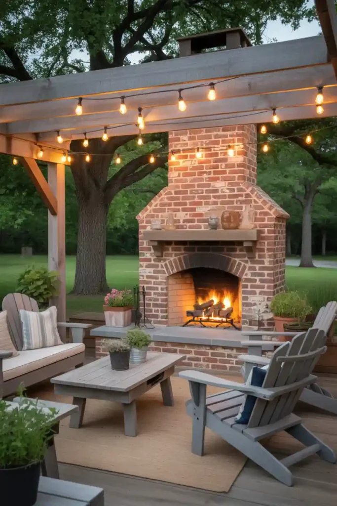 Farmhouse Style Outdoor Living Room