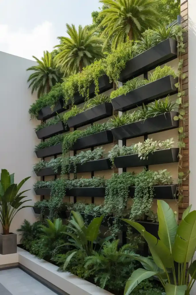 Vertical Tropical Wall Garden