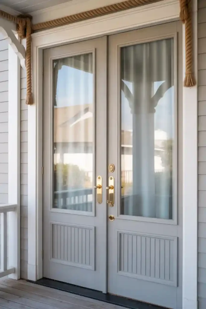 Coastal Style Double Doors