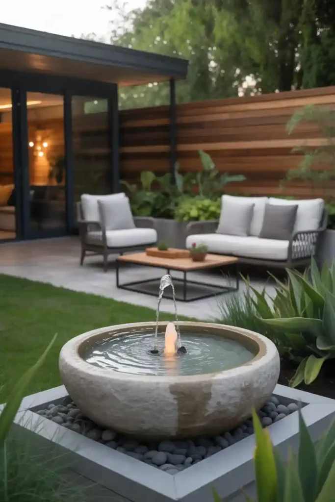 Decorative Water Fountain with Flowing Water