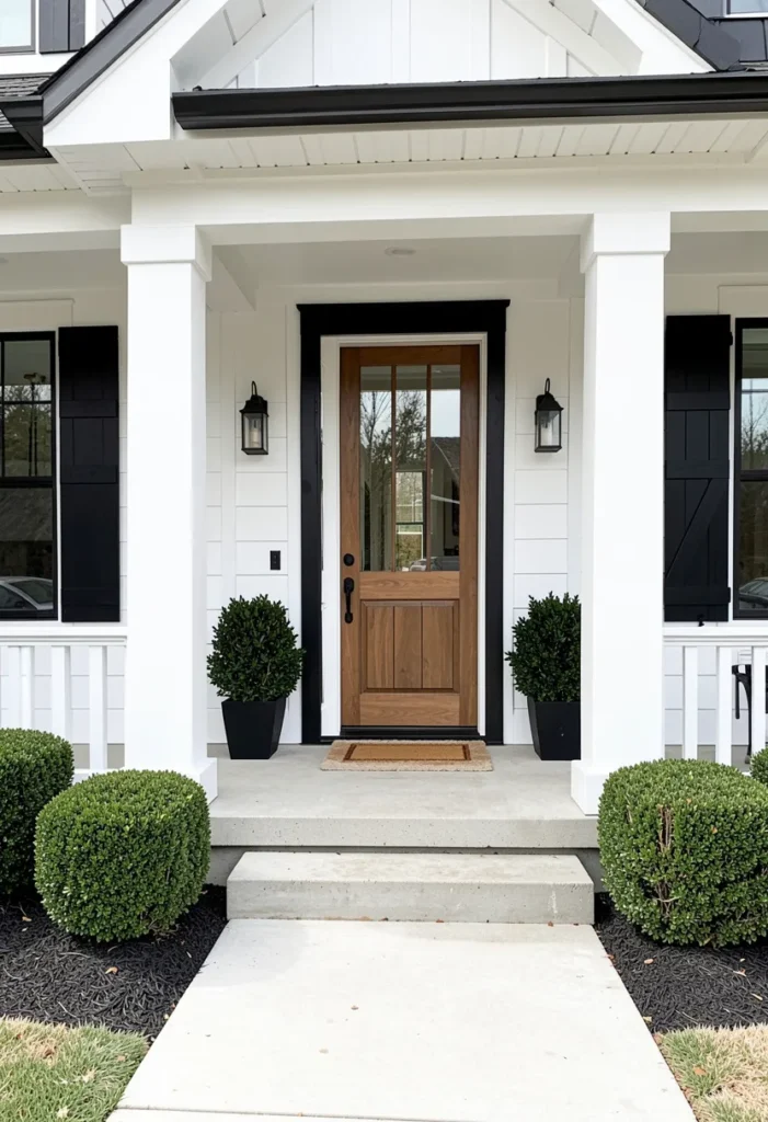 Farmhouse with Front Porch Columns