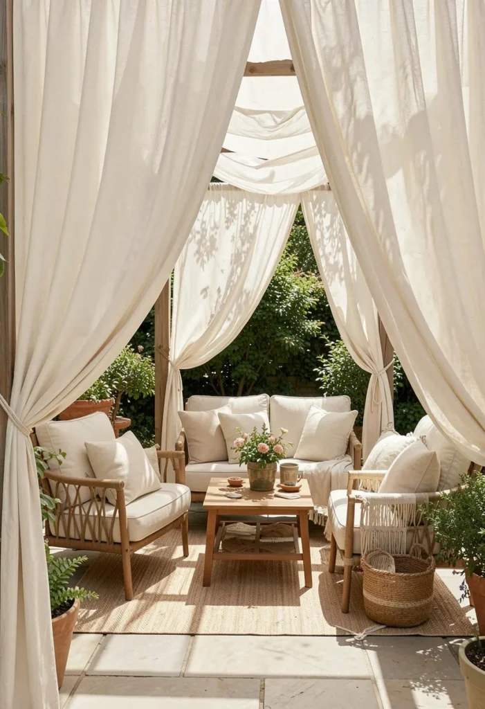 Install Outdoor Curtains