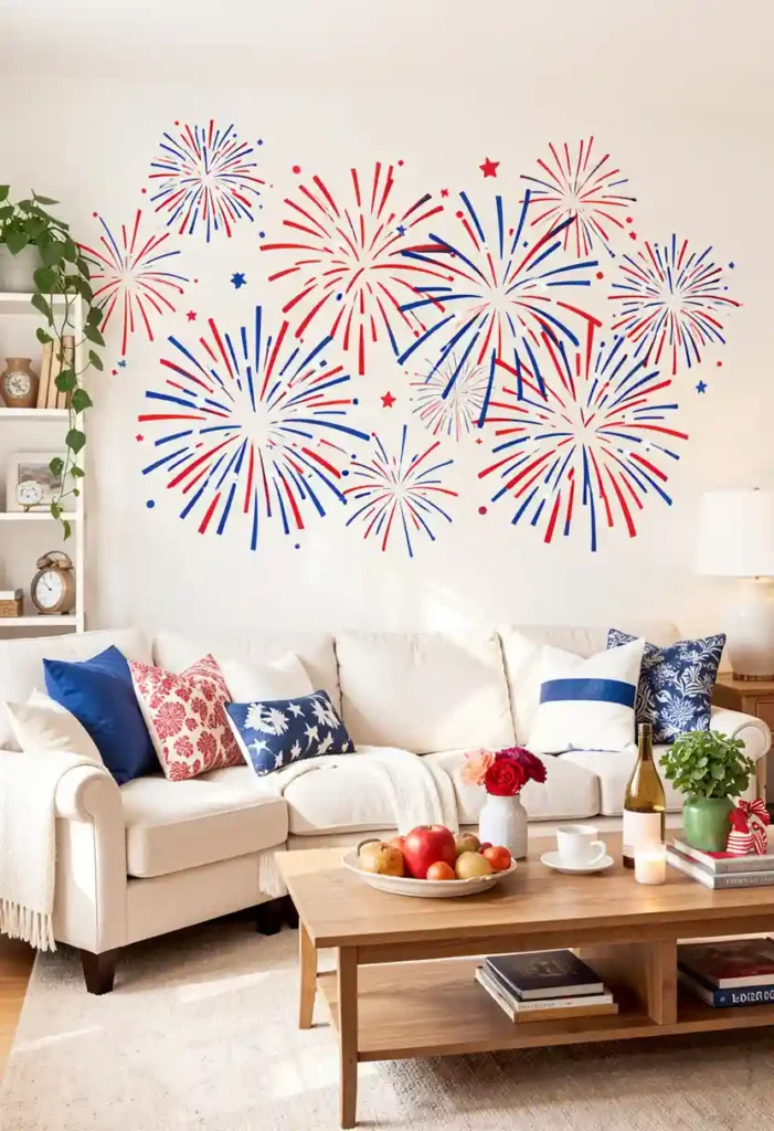  Patriotic Firecracker Wall Decals