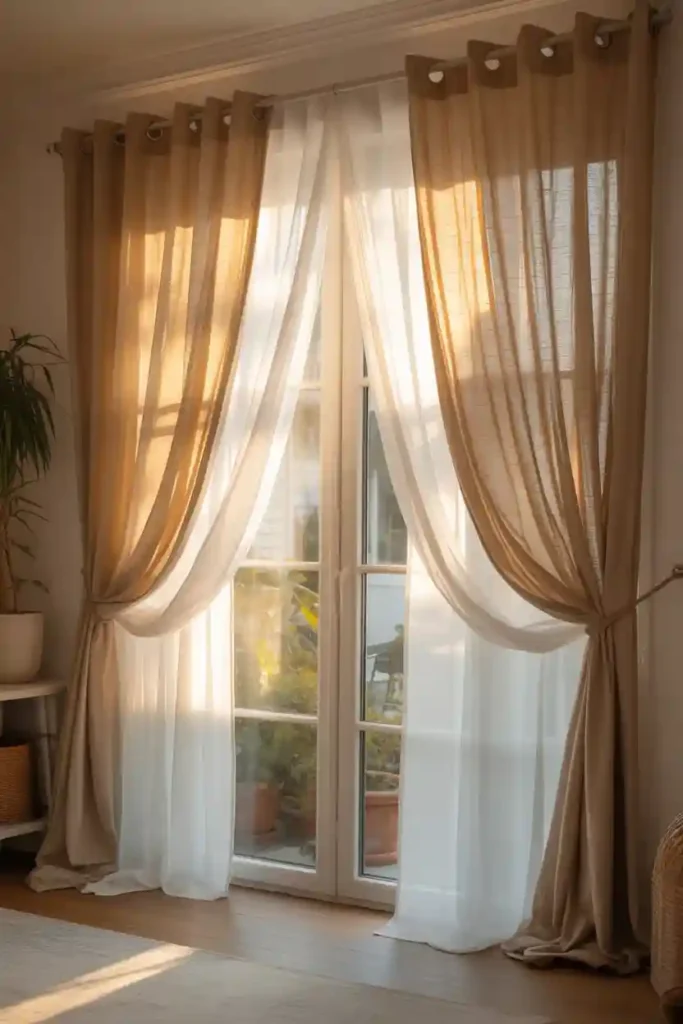 Use Double-Layer Curtains