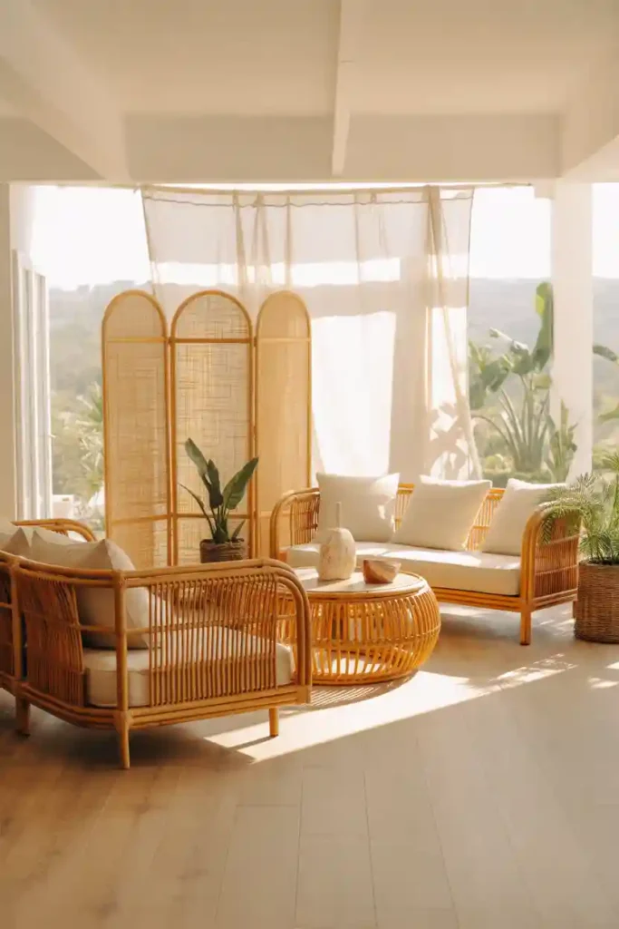  Use Natural Materials like Bamboo and Rattan