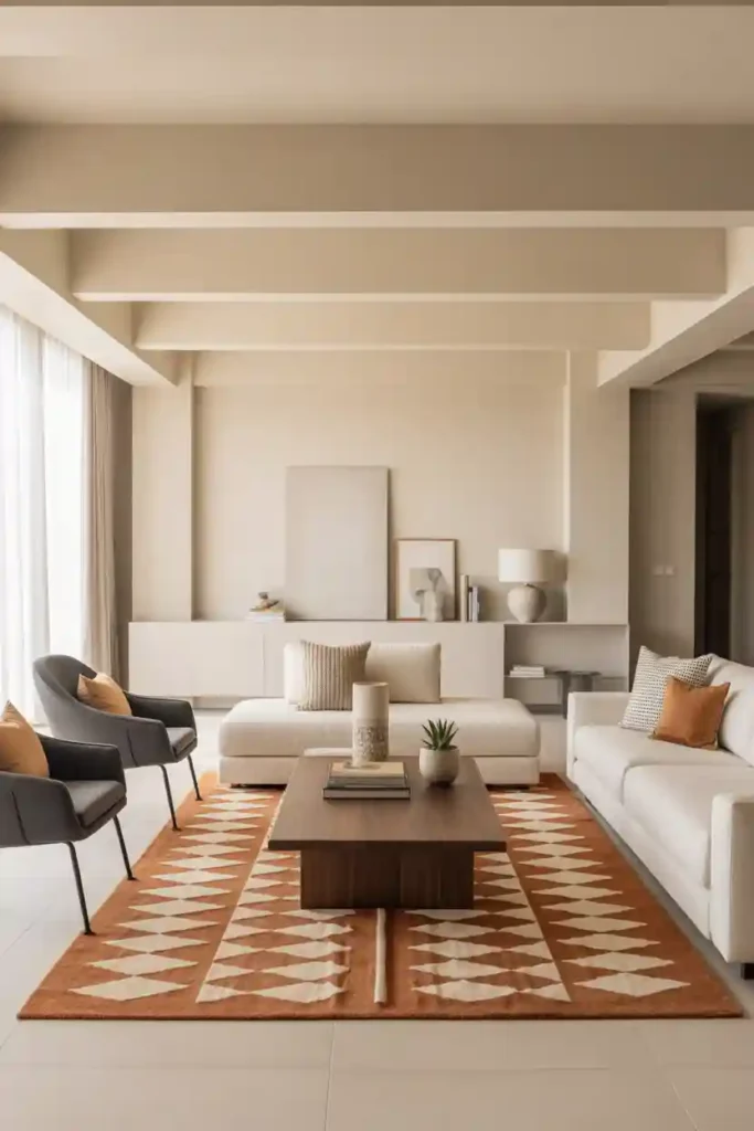 Use a Statement Rug to Anchor Space