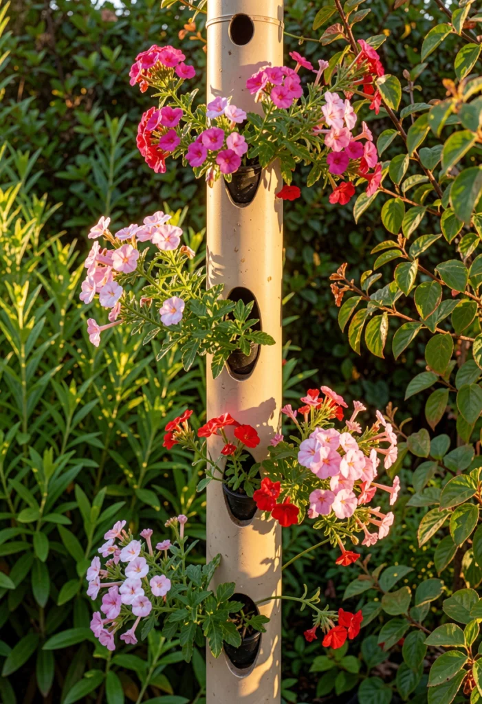 Vertical PVC Pipe Garden