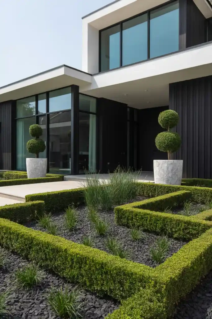 Black and White Contrast Landscaping