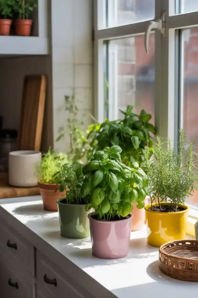 Bring in Potted Herbs