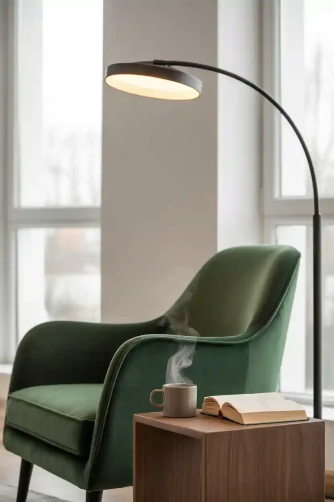 Cozy Modern Reading Corner