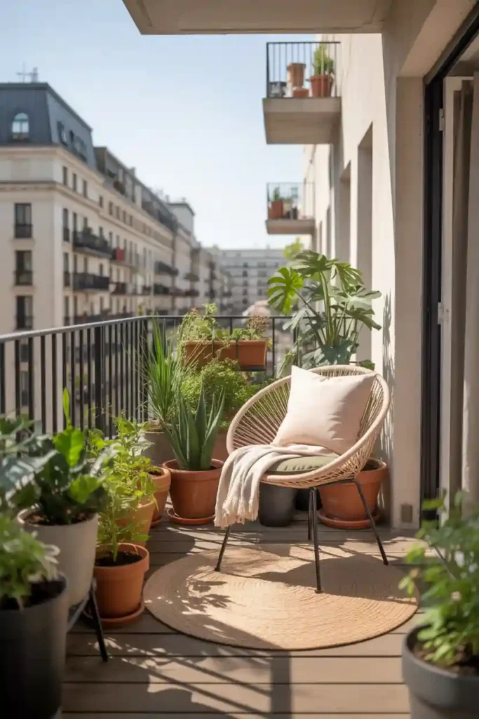 Cozy Seating with Integrated Plants
