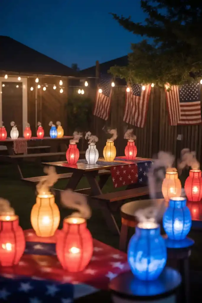  DIY Patriotic Candle Lanterns