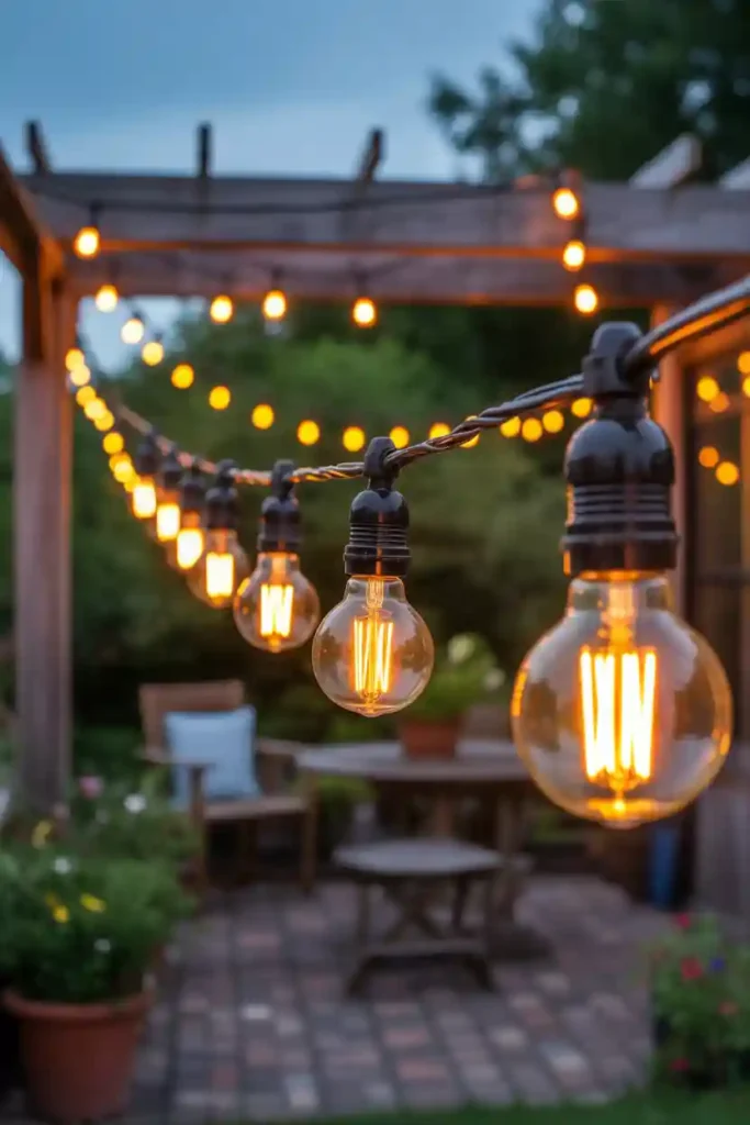 Hanging Edison Bulb Lights