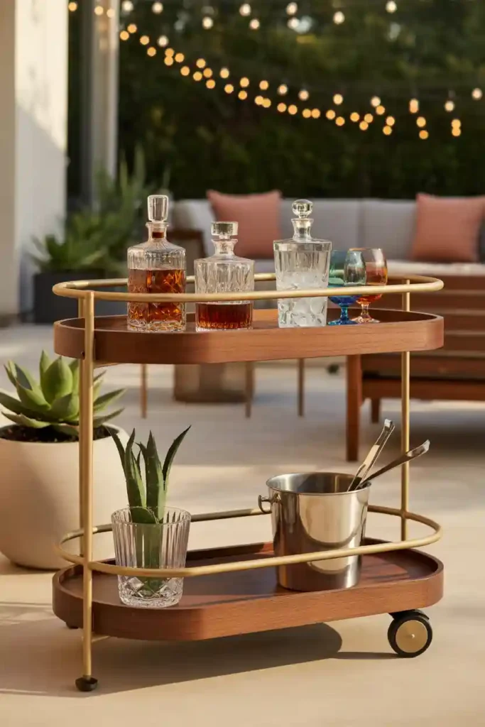 Include a Backyard Bar Cart