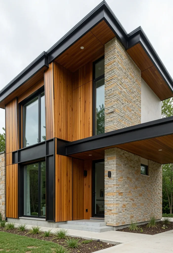 Mixed Material Facade