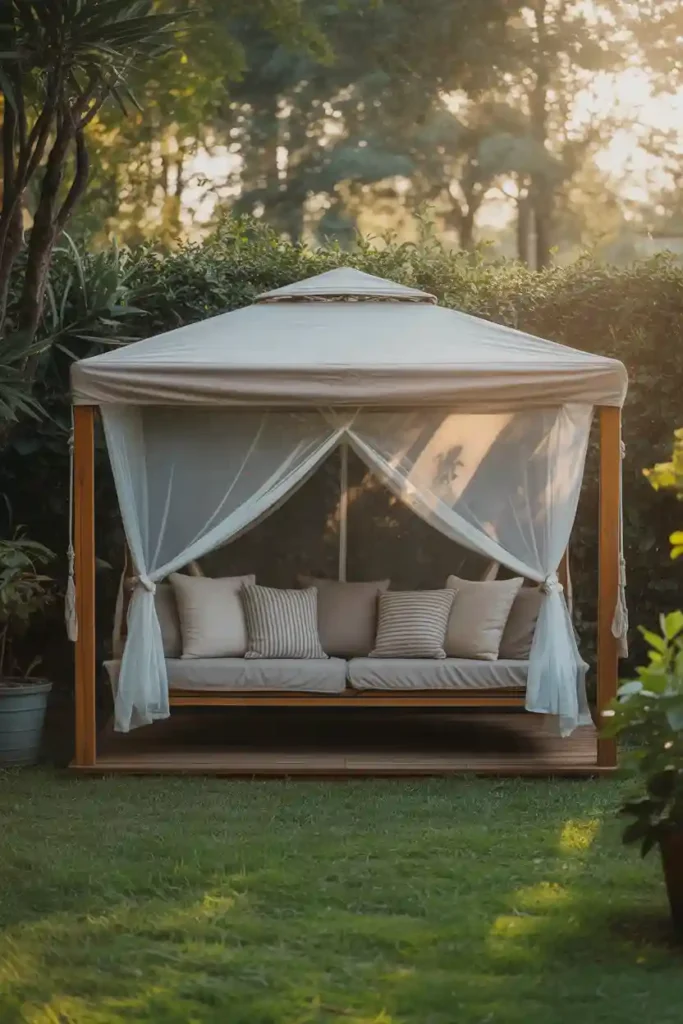 Cozy Hammock Lounge with Netting