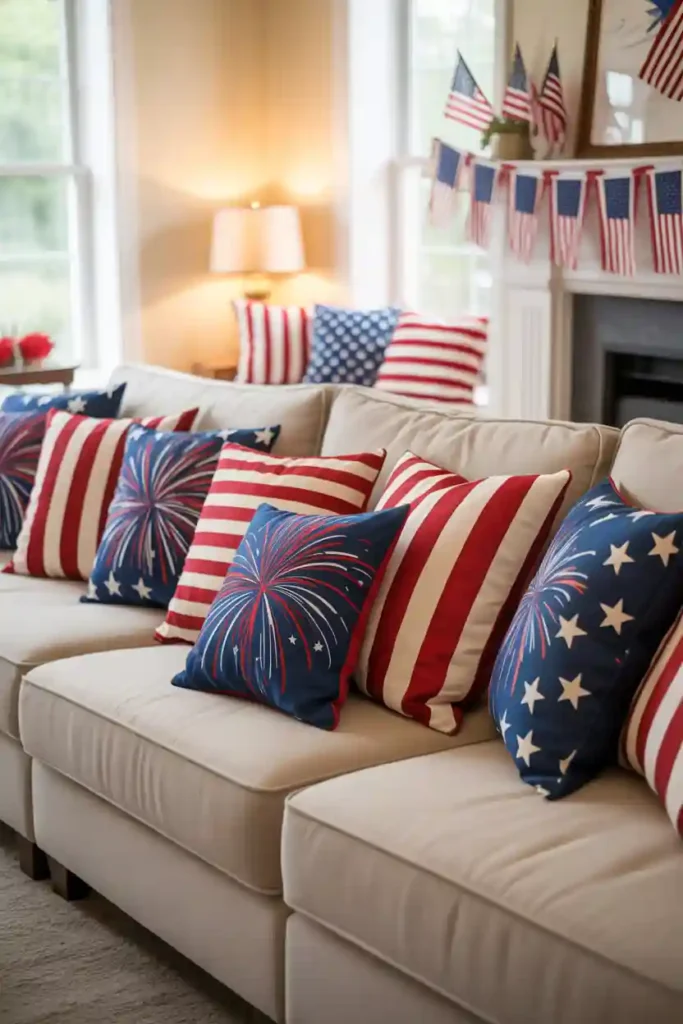 Festive Family Gathering Sofa Setup