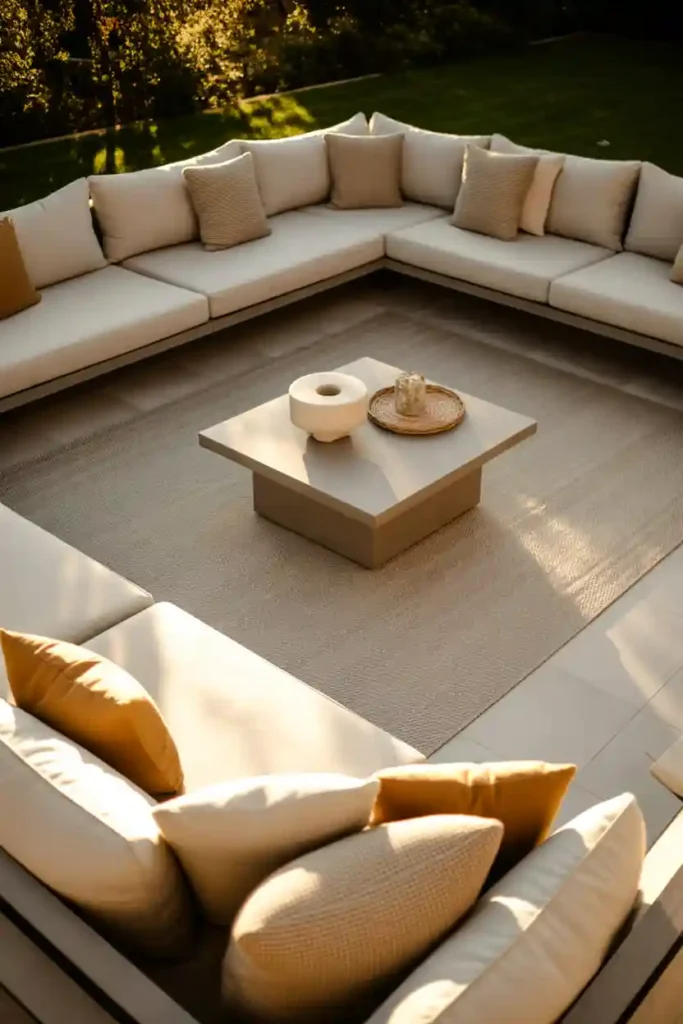Incorporate Neutral Outdoor Textiles