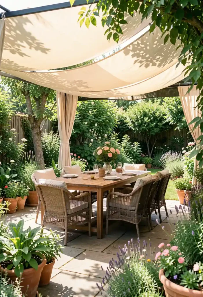 Install a Fabric Garden Canopy