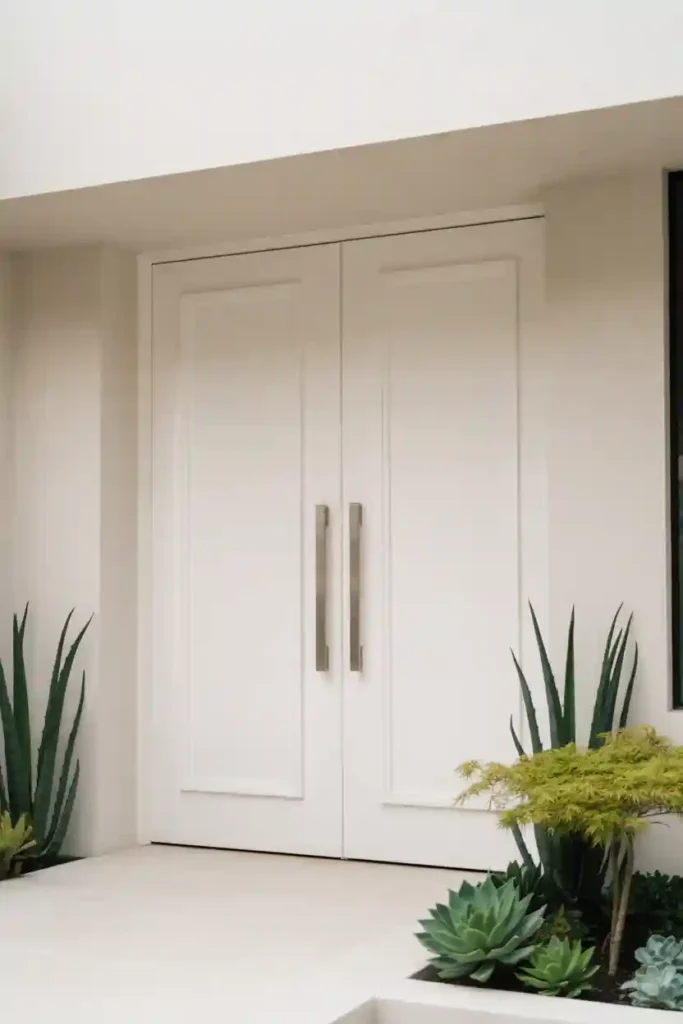  Minimalist White Double Doors