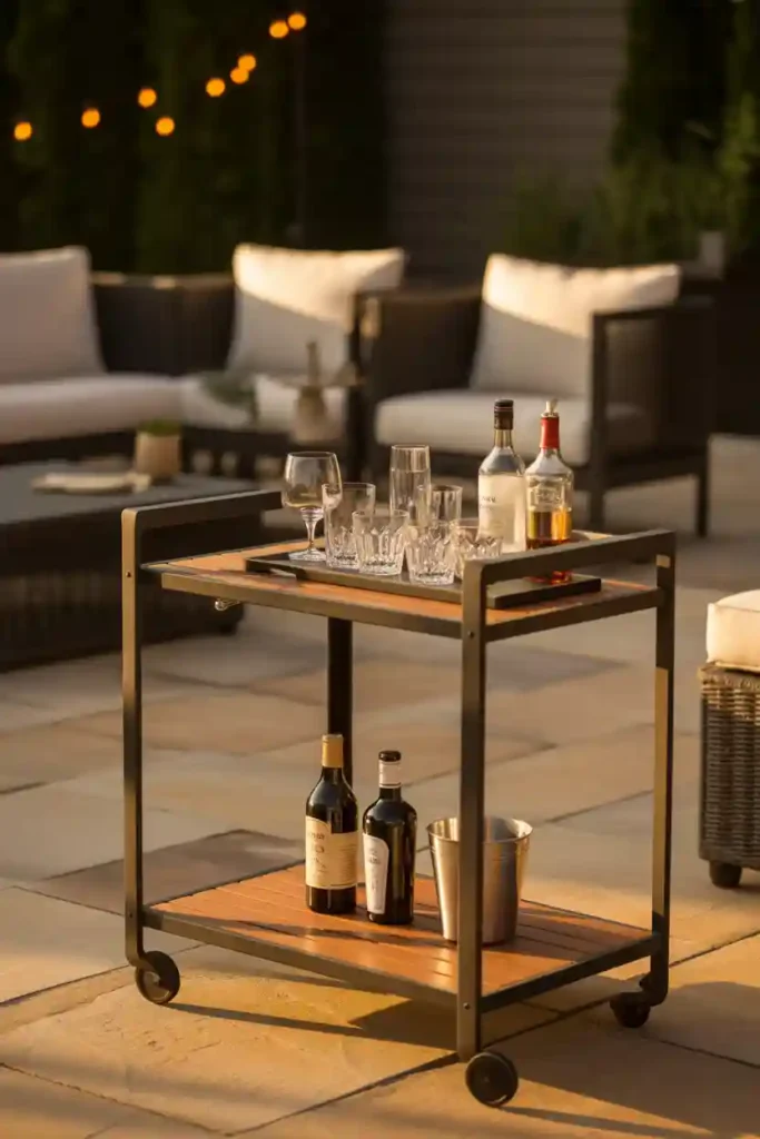 Outdoor Bar Cart