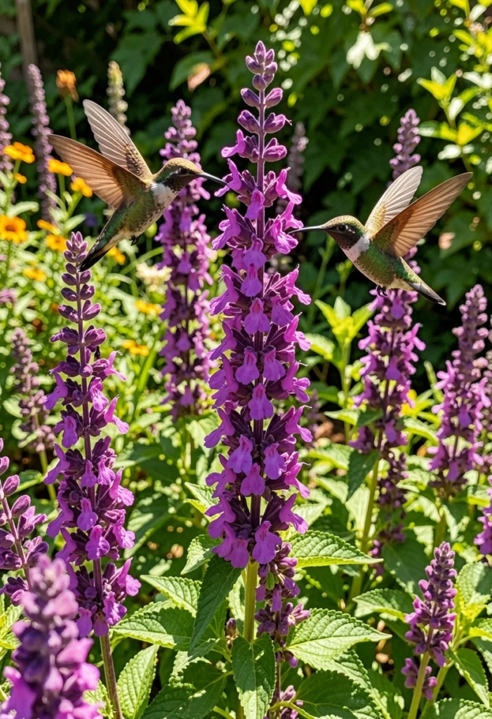Salvia for Hummingbird Attraction