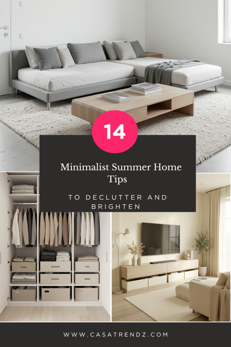 14 Minimalist Summer Home Tips