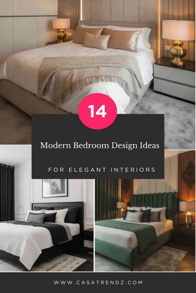 14 Modern Bedroom Design Ideas for Elegant Interiors Modern Bedroom ...