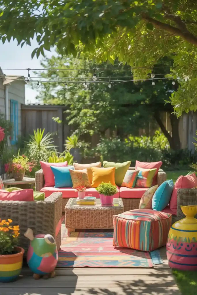 Add Colorful Outdoor Accessories