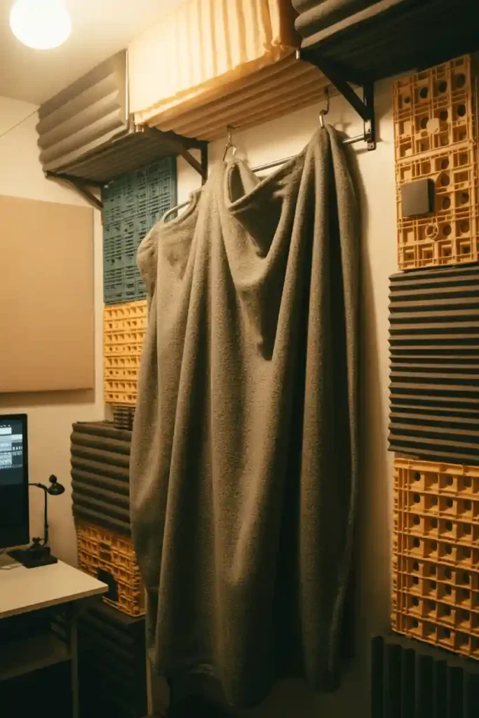 Hang Thick Blankets on Walls