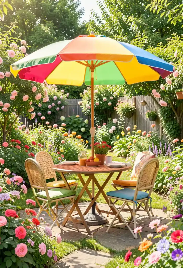 Place Decorative Garden Parasols
