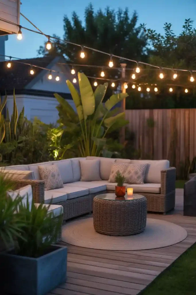 String Light Garden Lounge