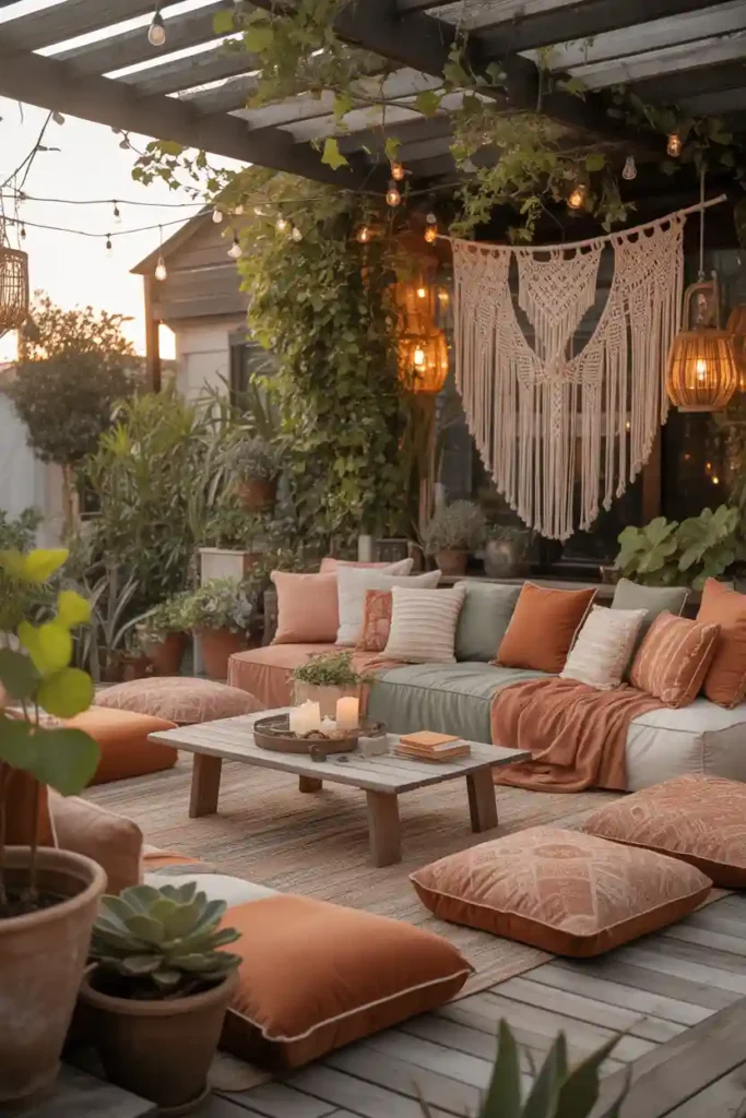 Style a Boho Patio Lounge