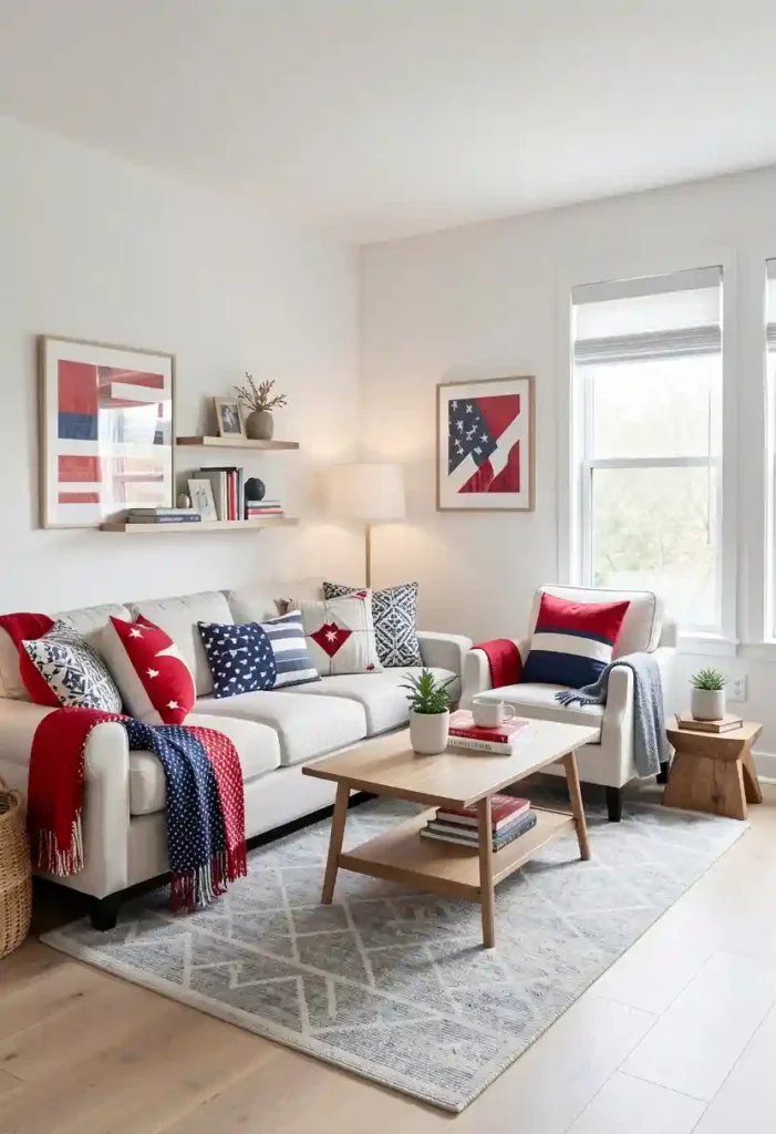 Subtle Patriotic Color Accents