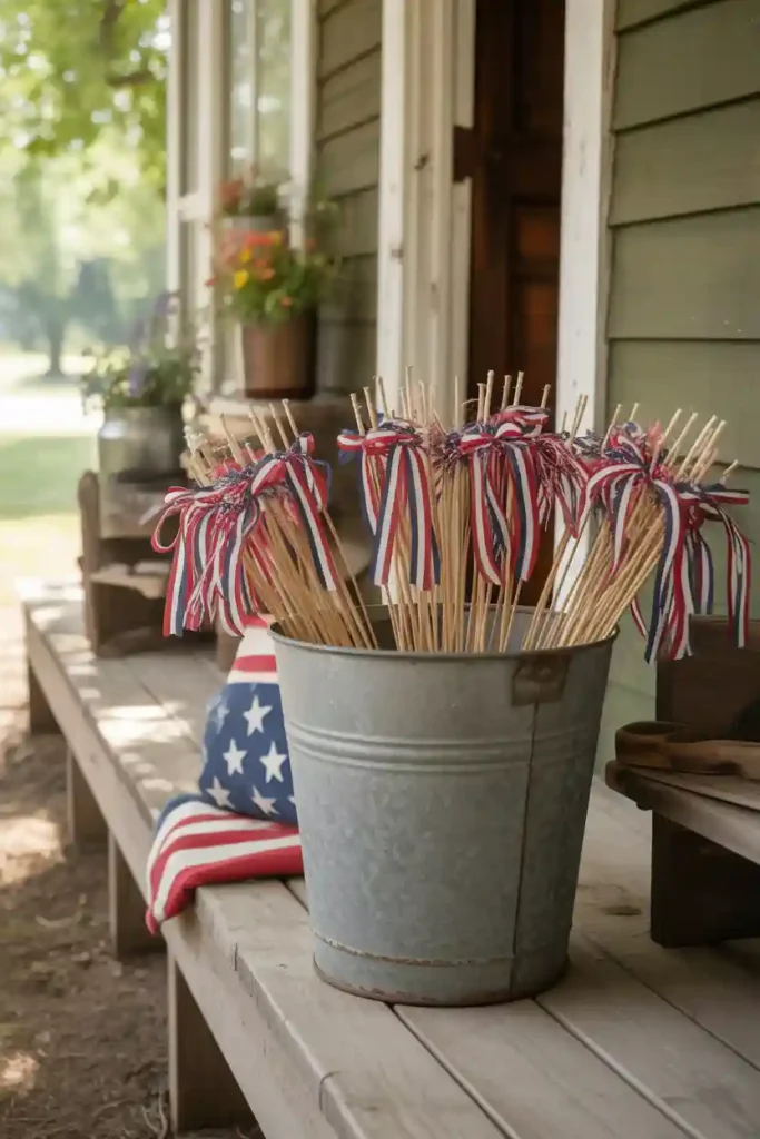 DIY Firework Bucket Decor