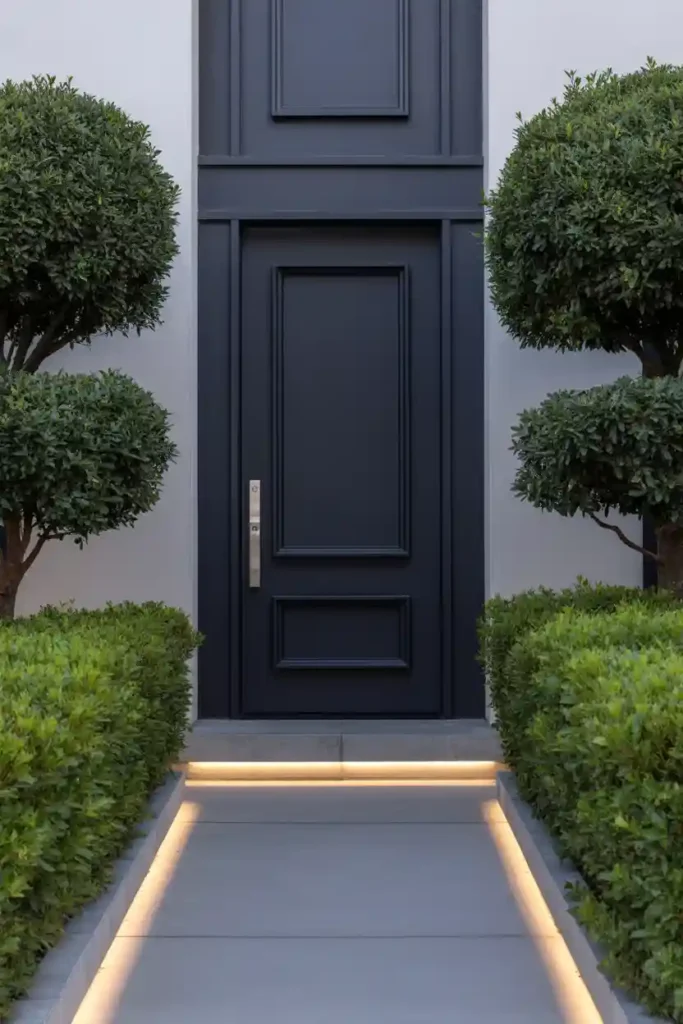 Statement Front Door Landscaping