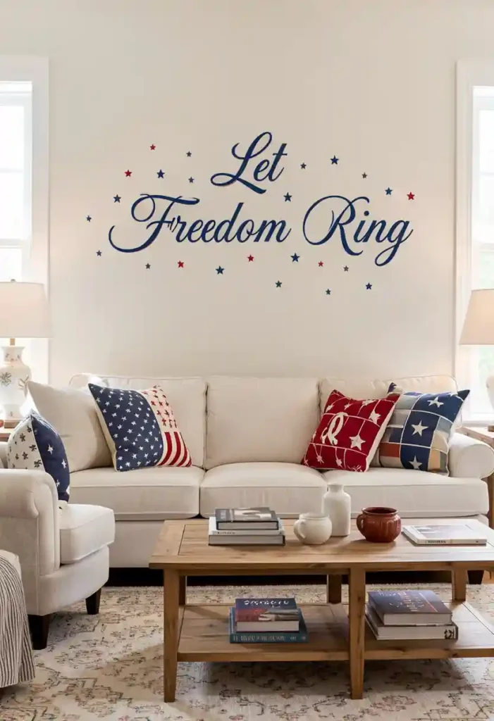 “Let Freedom Ring” Script Decal