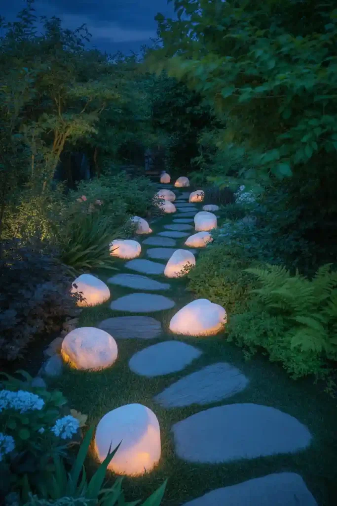 Glow-in-the-Dark Garden Stones