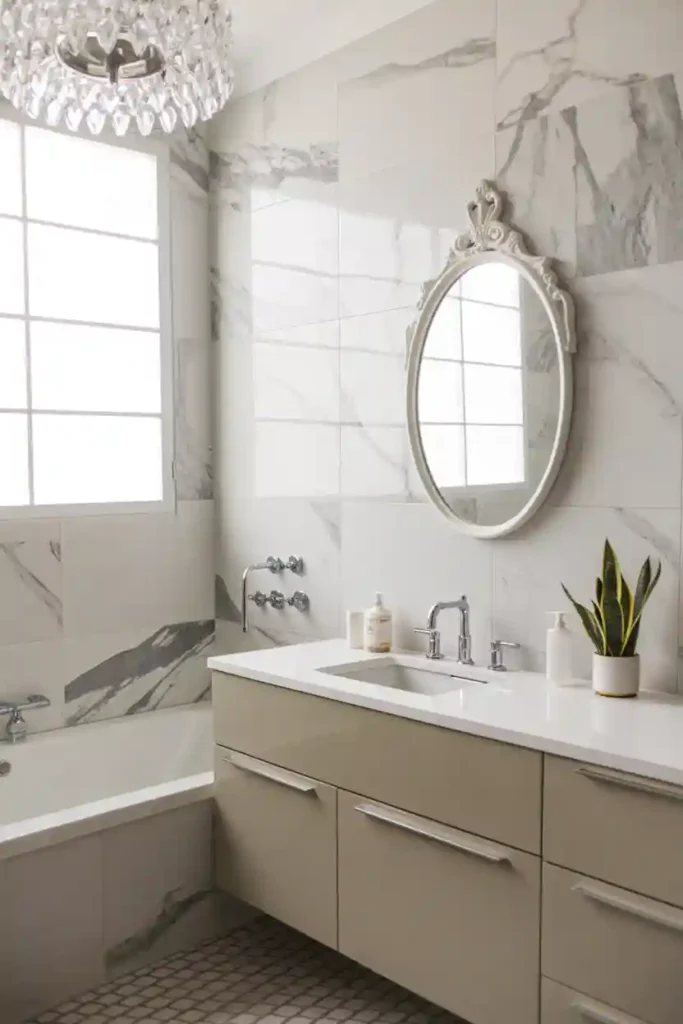 Add Peel-and-Stick Marble Tiles