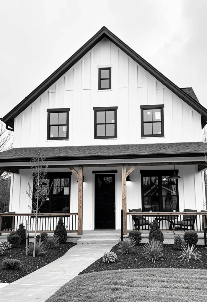 . Classic White Board and Batten Exterior