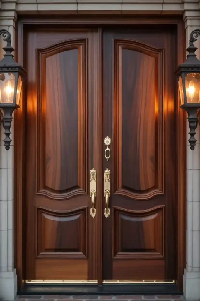 Classic Wooden Double Entry Doors