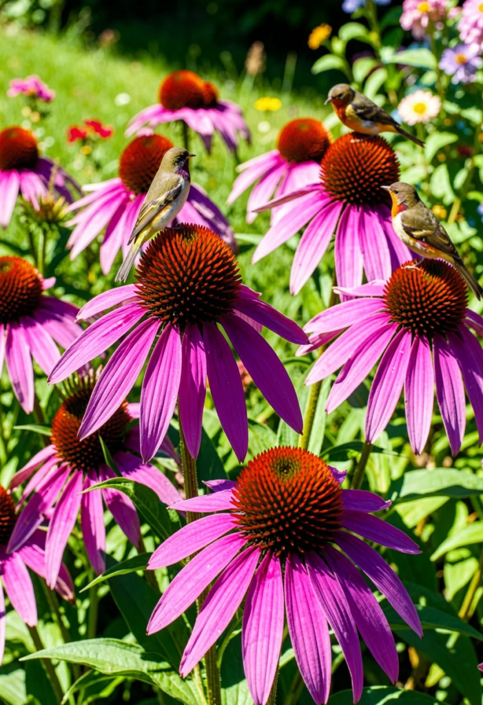 Coneflowers for Nectar and Seeds