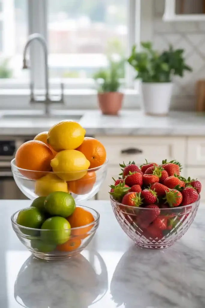 Display Fresh Summer Fruits