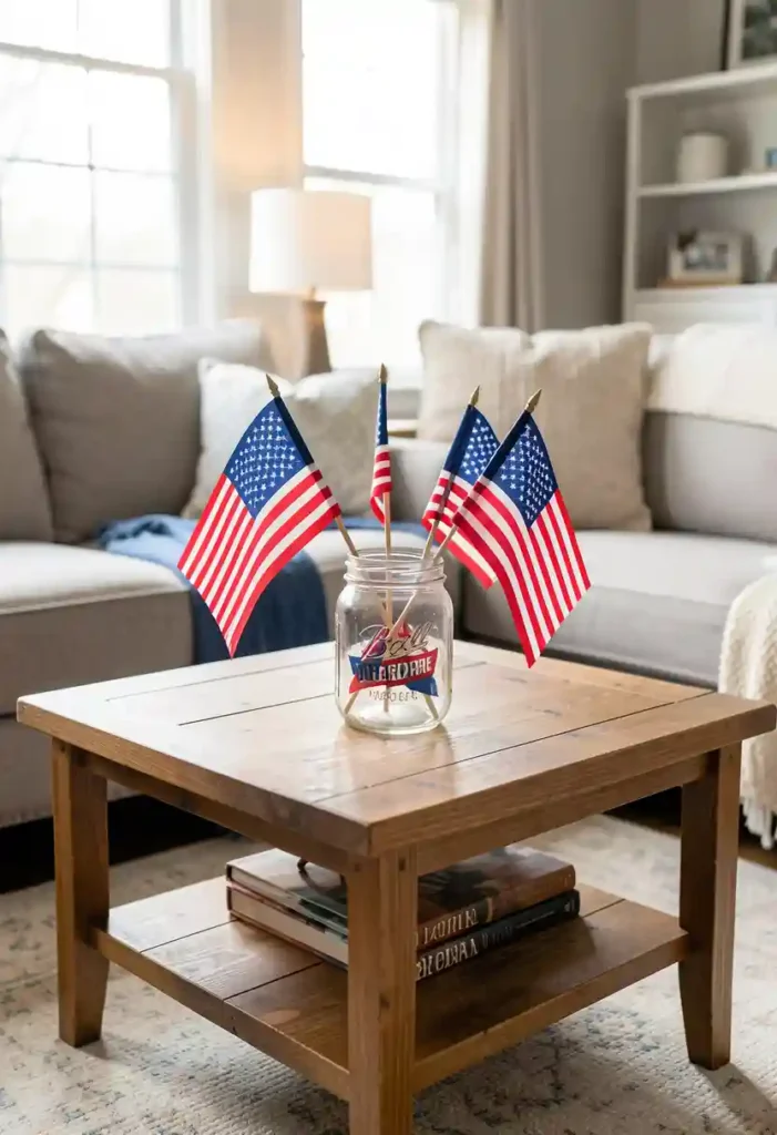 Mini American Flag Display