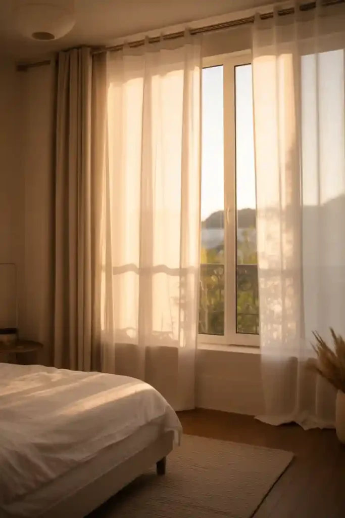 Use Sheer or Light Curtains