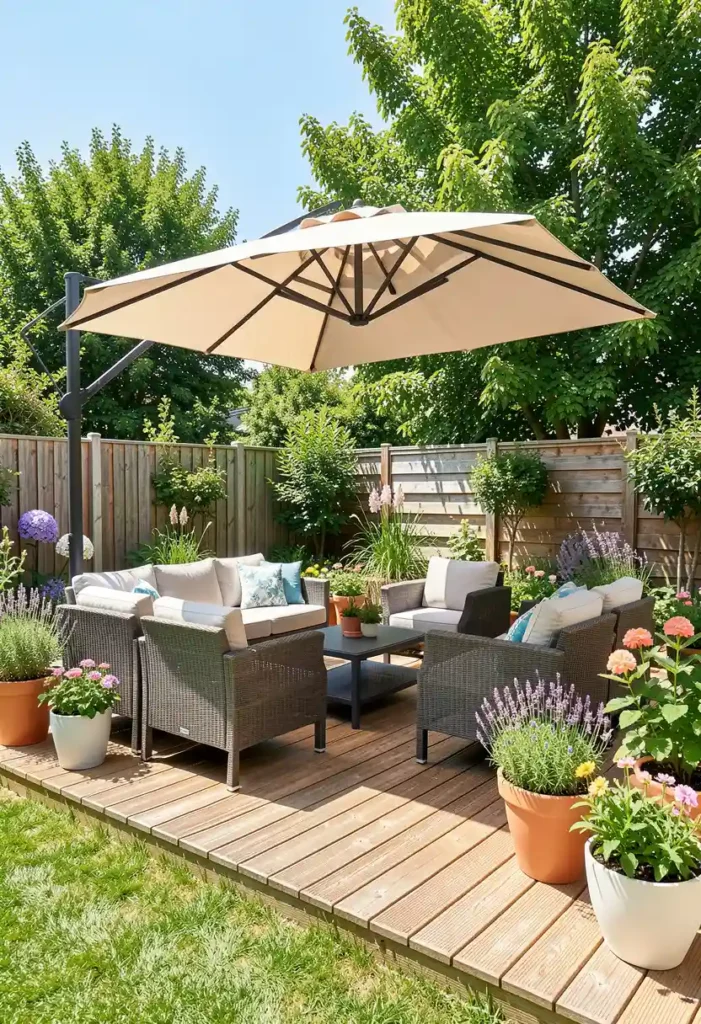 Use a Large Patio Umbrella